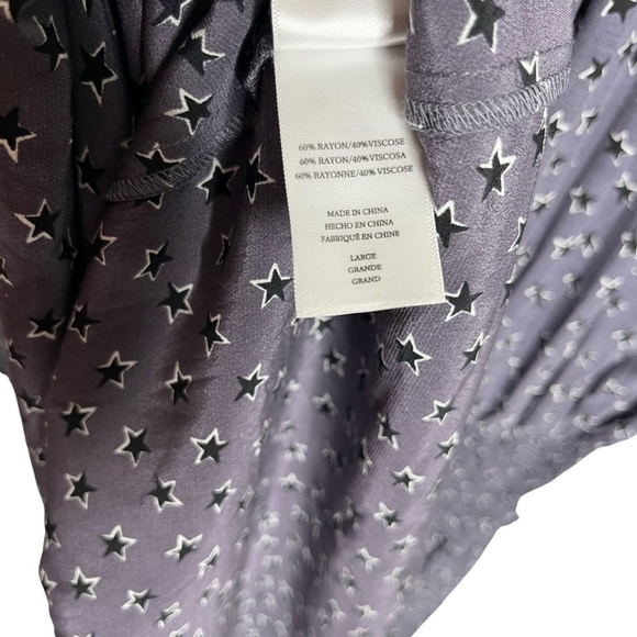 Rails Jasmine Star Print Long Sleeve Dress In Midnight Stars Sz L - Picture 9 of 9